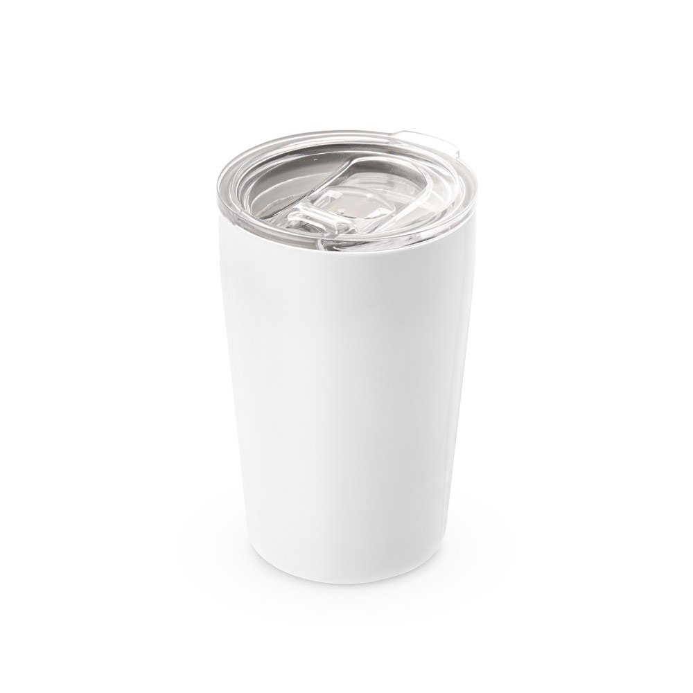 SLIDER. Kubek podróżny ze stali nierdzewnej 380 ml 